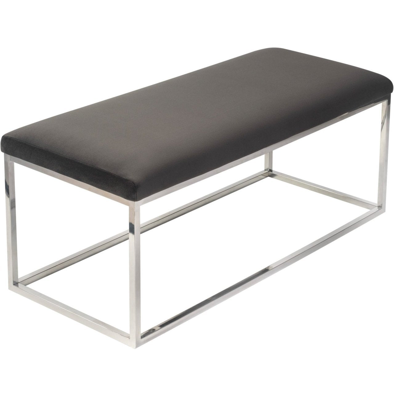 RECTANGLE PASLANMAZ ÇELİK SİYAH BENCH