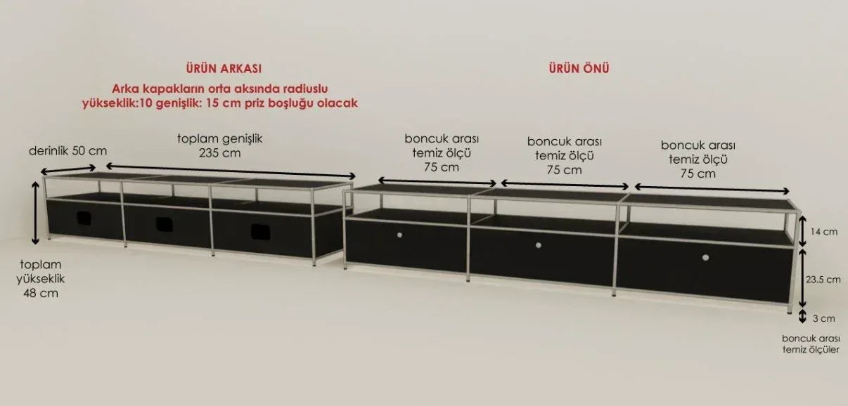 Luce Konsol-Çift Raflı Model - Biconsilio 