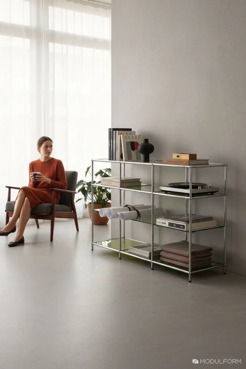 Celine Paslanmaz Çelik Sarı Konsol&Vitrin - Biconsilio 