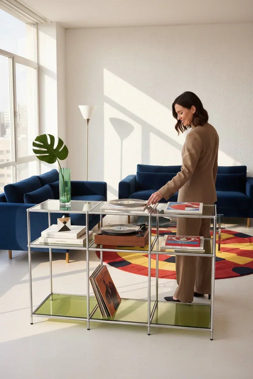 Celine Paslanmaz Çelik Sarı Konsol&Vitrin - Biconsilio 