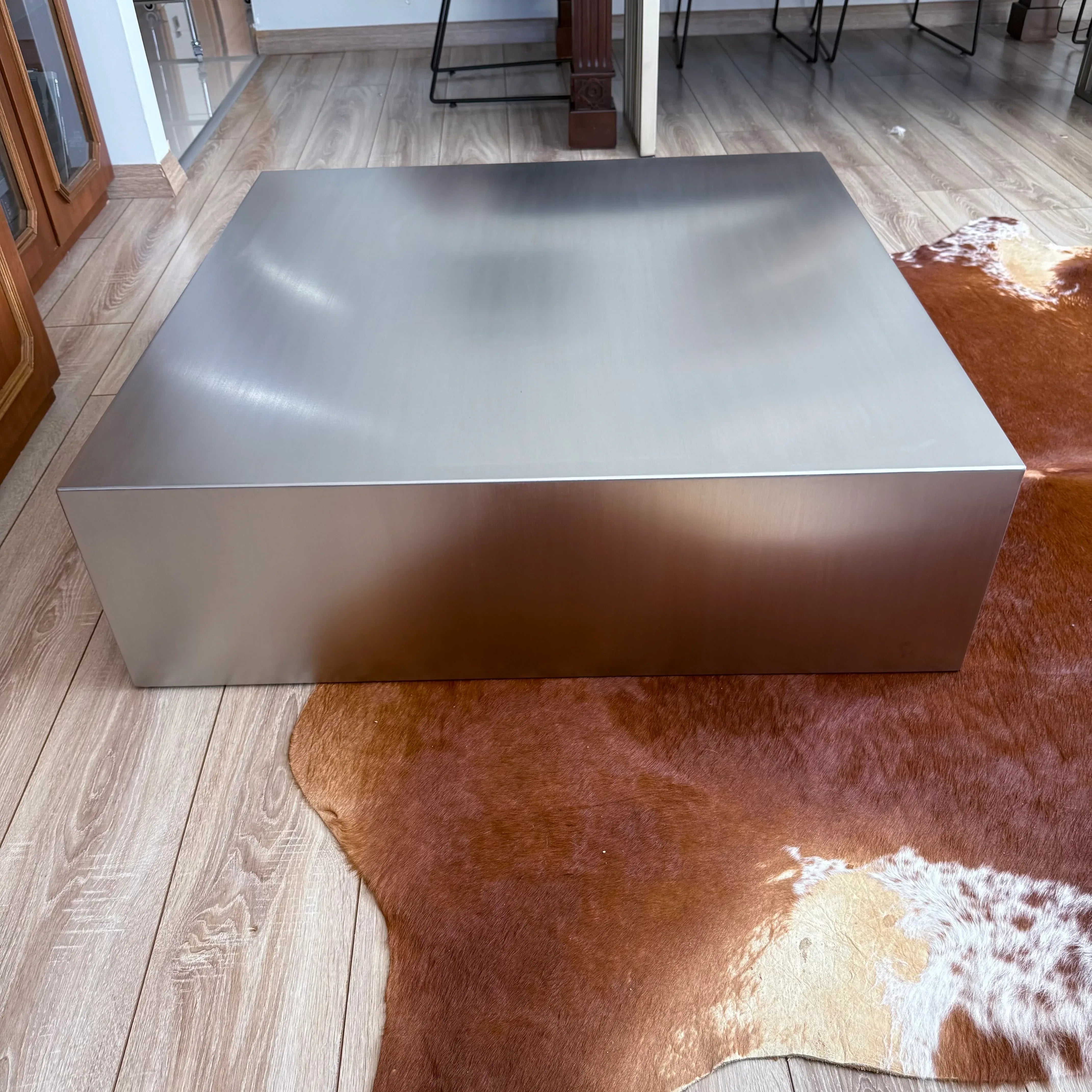 PASLANMAZ ÇELİK LİNEA KÜP ORTA SEHPA - Biconsilio 