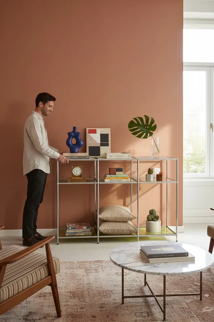 Celine Paslanmaz Çelik Sarı Konsol&Vitrin - Biconsilio 