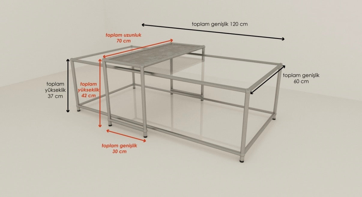 Celine Duo 2’li Sehpa Seti