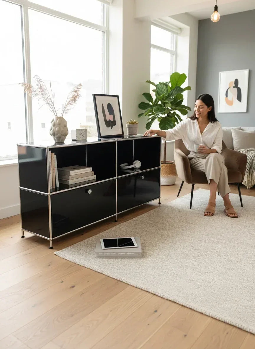 Luce Konsol-2 Kapaklı Modern Depolama Ünitesi - Biconsilio 