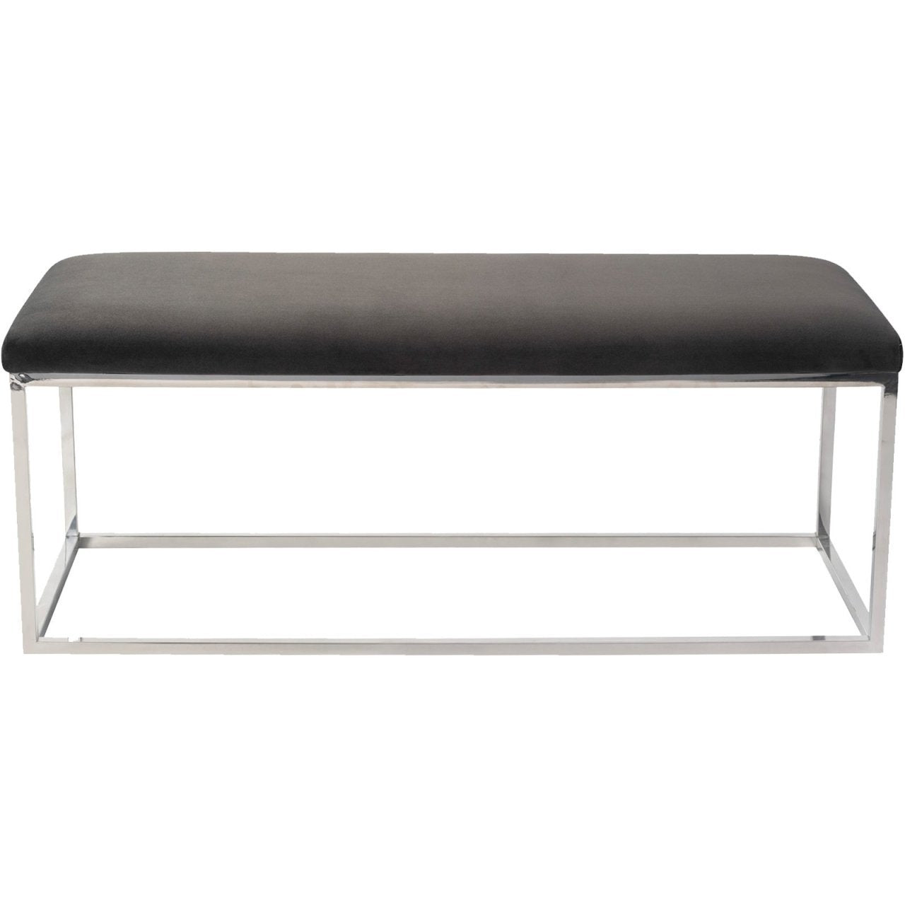 RECTANGLE PASLANMAZ ÇELİK SİYAH BENCH