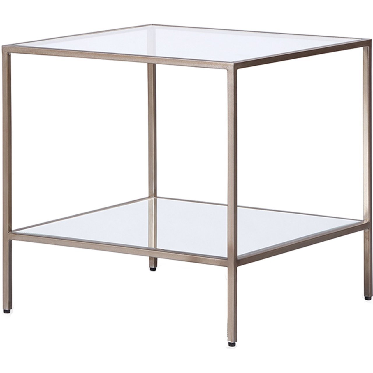 GOLDEA GÜMÜŞ METAL STANDART YAN SEHPA & KOMODİN